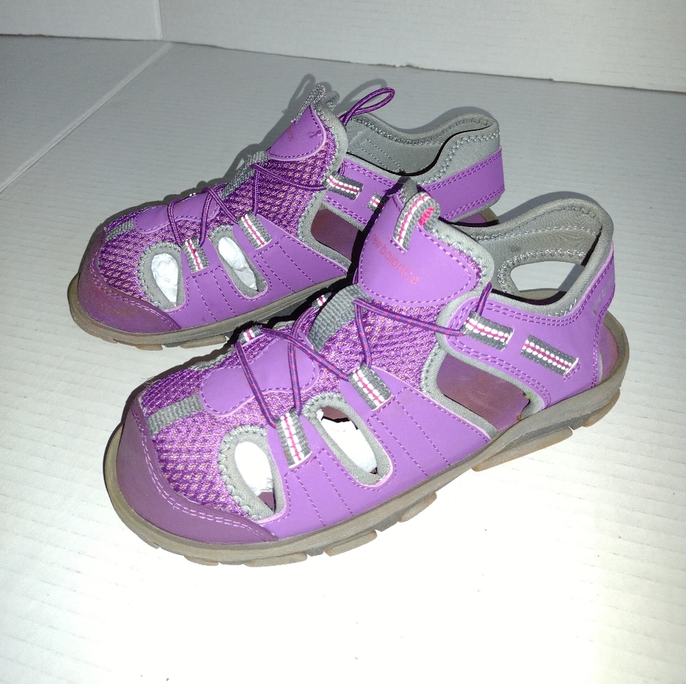 New Balance Kid's Adirondack Sandals Closed Toe Slip On Unisex Girls Size-P2